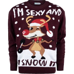 Foute Kersttrui Dames & Heren - Christmas Sweater ""I'm Sexy & I Snow it"" - Mannen & Vrouwen Maat XXXL - Sinterklaas - Kerst - Kerstcadeau