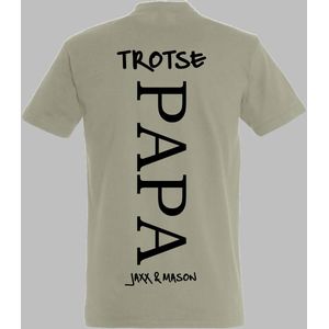 Papa shirt met kindernaam-namen-Leuk Vaderdag cadeau-Verjaardags cadeau voor Papa-Maat M