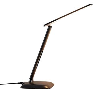 Lindby - LED bureaulamp- met dimmer - 1licht - kunststof, metaal - H: 34 cm - Inclusief lichtbron