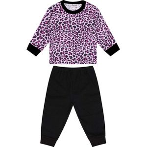 Beeren Pyjama Panter Meisjes Roze/zwart Maat 86/92