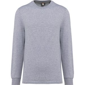 T-shirt Unisex XL WK. Designed To Work Ronde hals Lange mouw Oxford Grey 100% Katoen