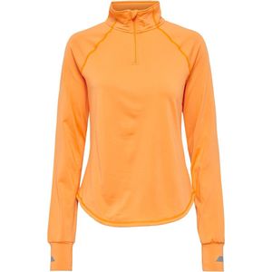 ONPEAN RUN HN WARM LS HZ TOP - HARDLOOPSHIRT - LICHT GEVOERD - BLAZING ORANGE - DAMES - MAAT XS -