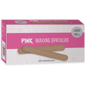 Grote houten spatels voor waxen en suikerpasta - 100 stuks voor ontharing van grote oppervlakken - Ideaal voor benen, rug en borst