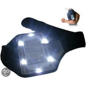 Sportarmband met LED verlichting en reflectie
