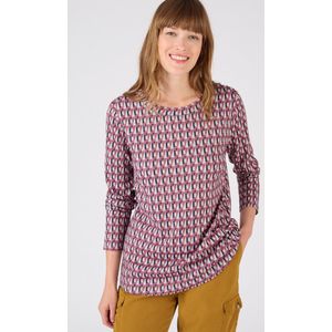 Damart - T-shirt geborsteld warm tricot - Vrouwen - Violet - XXL