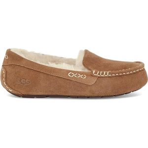 UGG Pantoffels Dames Sloffen / Instappers - Wol - Harde zool - Dichte hiel - Ansley - Cognac - Maat 42