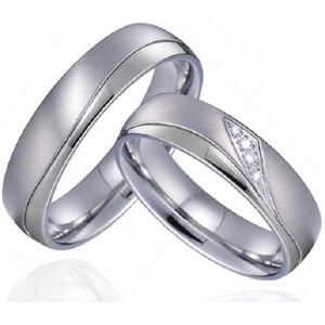 Jonline Prachtige Titanium Ringen voor hem en haar| Vriendschapsringen | Relatieringen |Zilver Kleur