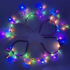 6 stuks knipperende haarbanden - LED-haarband voor feest - lichtgevende hoofdband voor meisjes - festival verlichte hoofdbanden voor Kerstmis Halloween carnaval feest bruiloft decoratie