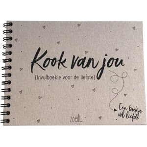 Zoedt invulboek - voor de allerliefste - Kook van jou - A6 formaat