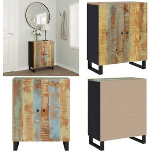 vidaXL Dressoir 60x33x75 cm massief gerecycled hout - Dressoir - Dressoirs - Kast - Wandkast