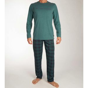 Tom Tailor Pyjama lange broek - 330 Blue - maat XL (XL) - Heren Volwassenen - Katoen/polyester- 71357-4065-330-XL