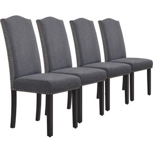 Set van 4 Moderne Eetkamerstoelen met Hoge Rugleuning - Duurzaam en Comfortabel
