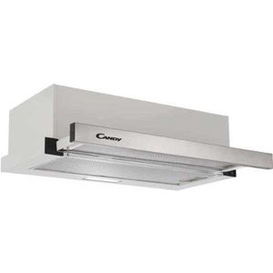 Candy Afzuigkap | Model CBT6130/3X | Semi-inbouw (uittrekbaar) | Zilver | 329 m³/uur