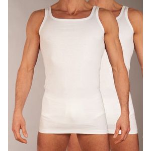 Avion Singlet - 2 Pack Wit - 8515-white - M - Mannen