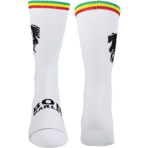 Bob Marley Silhouette Crew Socks White (One Size - EU 40-46)