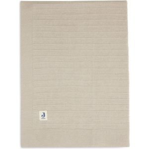 Jollein gebreide baby wiegdeken Pure Knit Nougat 75x100 cm GOTS