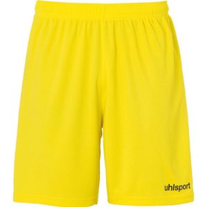 Uhlsport Center Basic Shorts Kind Limoen Geel-Zwart Maat 140