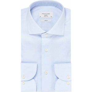 Profuomo Sky Blue Travel Shirt Blauw - Maat 42 - Heren - Hemden Formeel
