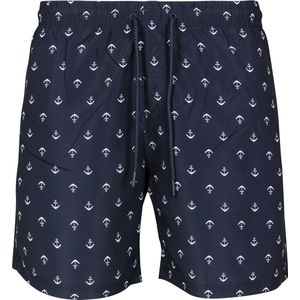 Urban Classics Pattern Swimshort - Anker - Zwembroek