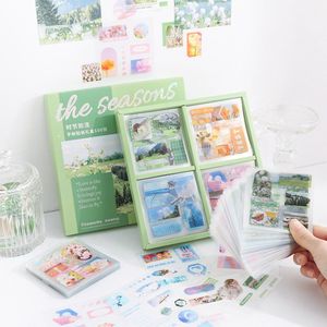 The seasons flow 500 lente stickers voor kinderen en volwassenen - 100 stickervellen - Planten, natuur en bloemen stickers