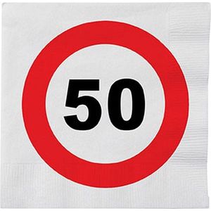 Stopbord servetten 50 jaar