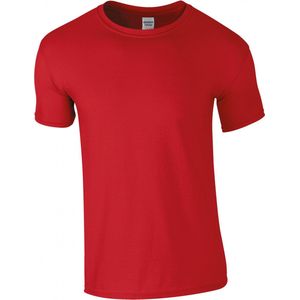 T-shirt met ronde hals 'Softstyle® Ring Spun' Gildan Rood - 4XL