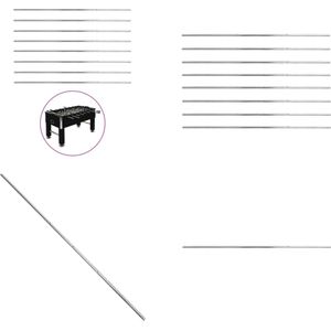 Staven voor voetbaltafel 8 st 15-9 mm - Tafelvoetbalspel - Tafelvoetbalspellen - Voetbaltafel - Voetbaltafels