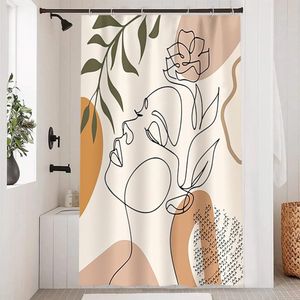 Minimalistisch Douchegordijn - Vrouwelijk Design - 120 x 180 cm - Polyester