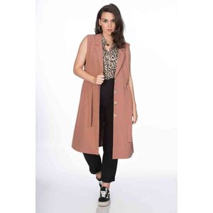 Dancing Days - SLEEVELESS COVER OVER LONG LINE Jacket - L - Roze