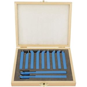 Tungsten Carbide Draaibeitelset 11-delig 12 * 12mm - Draaigereedschap van Tungsten Carbide voor Draaibanken - Draaibeitels voor Algemene Draaibewerking