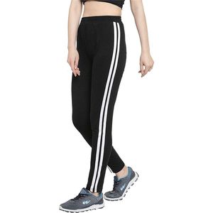 Stijlvolle Dames Joggingbroek / Trainingbroek / Sportbroek | Sweat Pants | Zwart - XL