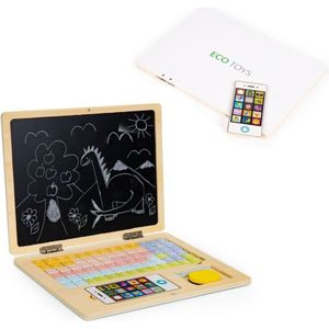 Krijtbord - magneetbord - 30x22cm - laptop model