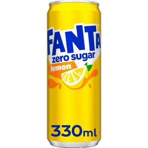 Frisdrank Fanta Lemon zero 0.33L /pk 24