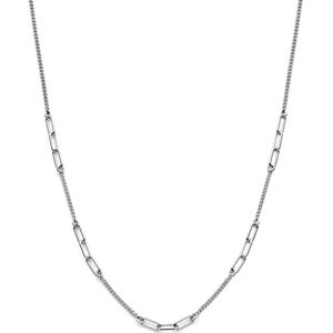 YO&NO - Ketting - Zilver - Gourmet - 1,8/3.6mm schakel - 40+5cm - Sieraden Vrouw - Gerhodineerd - Zilver 925