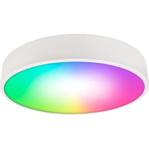 Plafondlamp LED met WiFi - Plafonniere 36W - Led lamp 4450 lm - Binnenlamp Ø40cm - Ronde lamp CCT en RGB - Wit