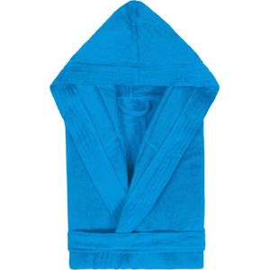 Badjas met Capuchon Uni Cool Velours Turquoise col 2334 maat XL