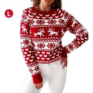 Livano Kersttrui - Dames - Foute Kersttrui - Christmas Sweater - Kerst Sweater - Christmas Jumper - Pyjama - Winter - Maat L