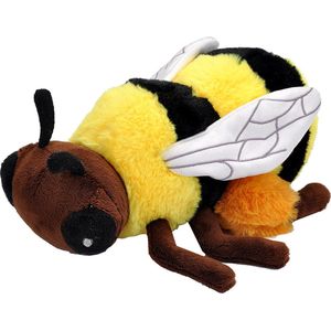 Wild Republic - Pluche knuffel dieren Eco-kins honing bij van 25 cm. Insecten speelgoed