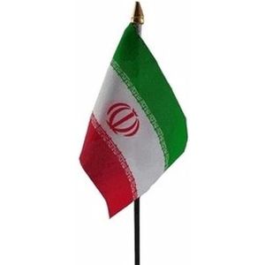 Iran mini vlaggetje op stok 10 x 15 cm