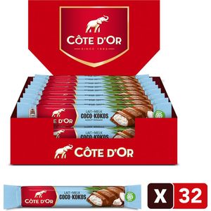 Côté d'Or chocoladerepen kokos melk - 44g x 32