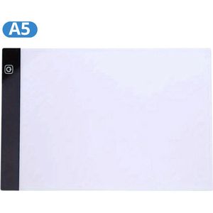 Nivard Lightpad - Diamond Painting - Lichtbak - Voor Tekenen - Voor Diamond Painting- Lichttafel - Tekentafel - Tekenen - A5 - Volwassenen - Kinderen - Dimbaar - Tekenbord