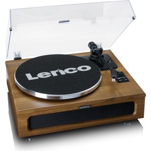 Lenco LS-410WA - Platenspeler met Bluetooth - 4 ingebouwde Speakers - Audio Technica Naald - Hout