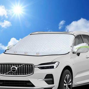 Voorruithoes Autovoorruithoes met 3 magneten, autohoes winter, vorstbescherming, autovoorruit, ijsbescherming, sneeuwbescherming, zonbescherming, geschikt voor de meeste auto's SUV's