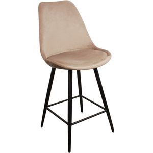 Lucy��’s Living Luxe Barkruk LEAVE ME WIT – 104 x 54,5 x 47 cm - Barkrukken - Barstoel Kruk - Barstoelen met rugleuning – Keukenstoel – stoelen - meubels