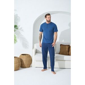 Heren Huispak /Pyjama Cornell / Indigo kleur/ maat S