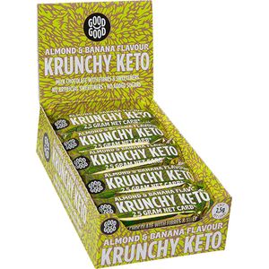 Good Good | Krunchy Keto Bar | Almond & Banana | 15 Stuks | 15 x 35g