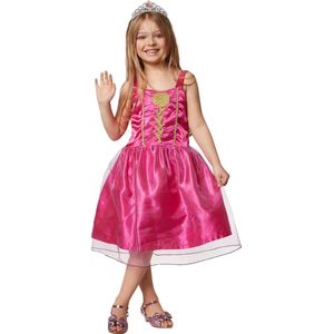 dressforfun - Meisjeskostuum prinses Lavendela 128 (7-8y) - verkleedkleding kostuum halloween verkleden feestkleding carnavalskleding carnaval feestkledij partykleding - 301738