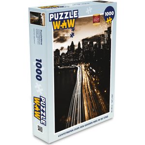 Puzzel Goud - Snelweg - Steden - Legpuzzel - Puzzel 1000 stukjes volwassenen
