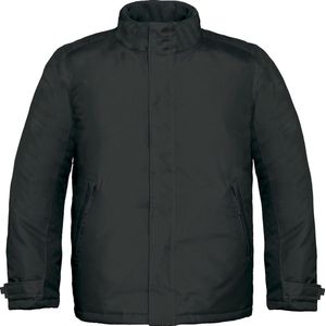 B&C Mens Real+ Premium Windproof Thermo-Isolated Jacket (Waterdichte PU Coating) (Zwart)