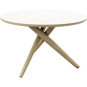 Dublin ronde tuintafel Ø120 cm. - Latte